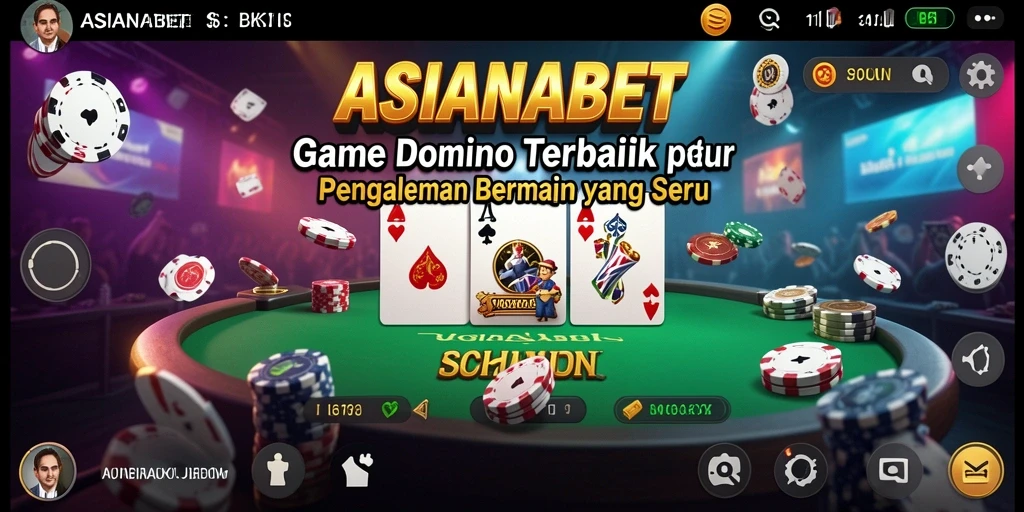 Tampilan gameplay ASIANABET yang menampilkan aksi seru permainan Domino.