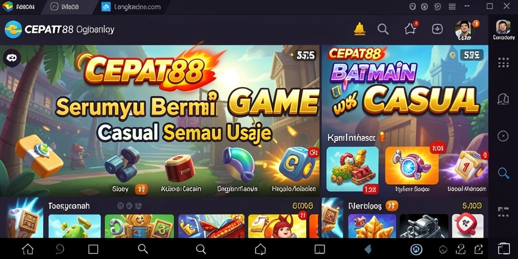 Screenshot gameplay <strong>CEPAT88</strong> menampilkan keseruan bermain game Casual.