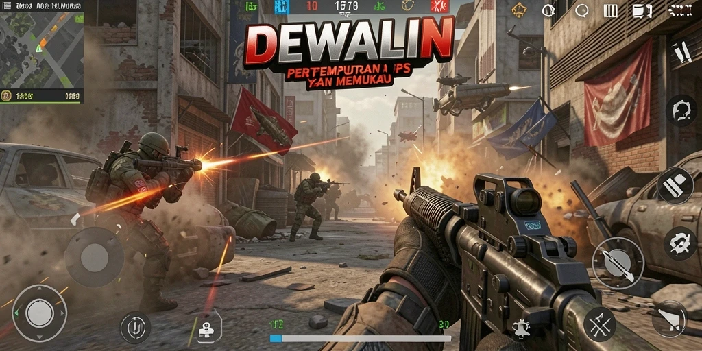 Menampilkan aksi pertempuran seru dalam DEWALIN.
