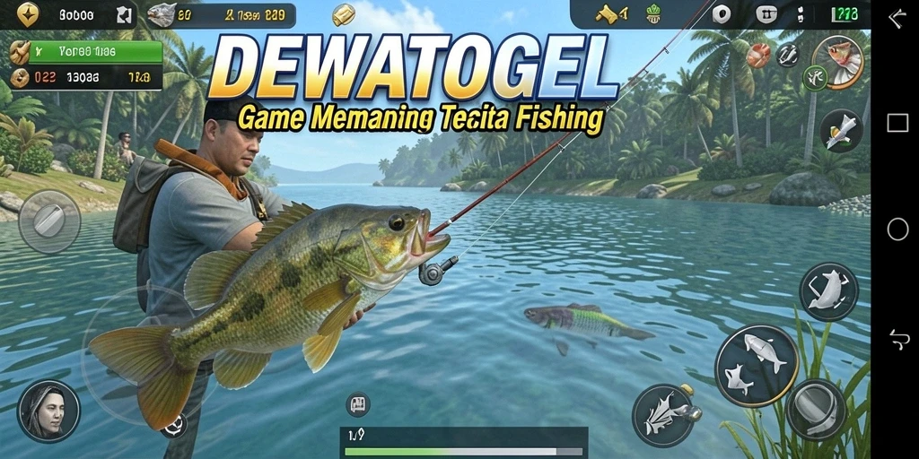 Tampilan gameplay DEWATOGEL dengan pengalaman memancing yang menakjubkan.