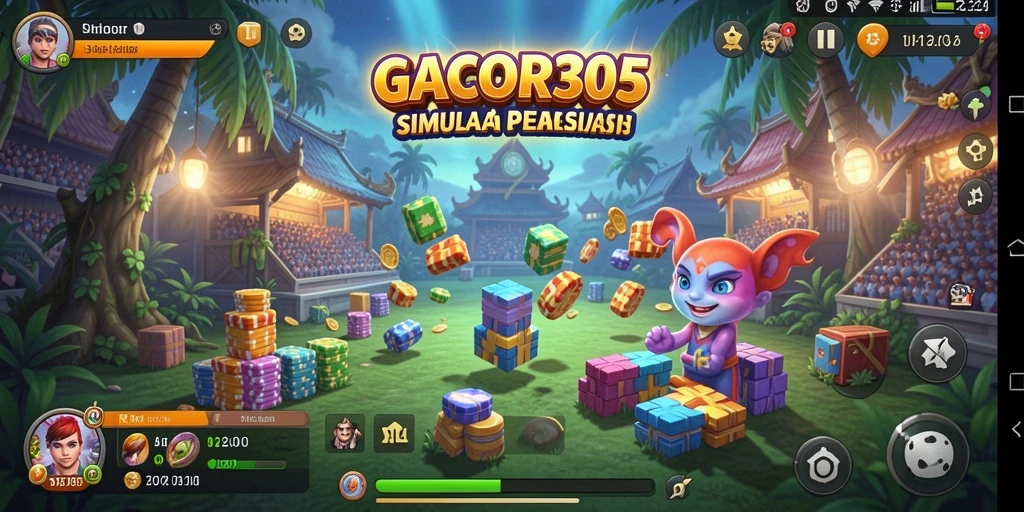 Tampilan gameplay GACOR305 dengan grafis menarik dan interaksi mendalam.
