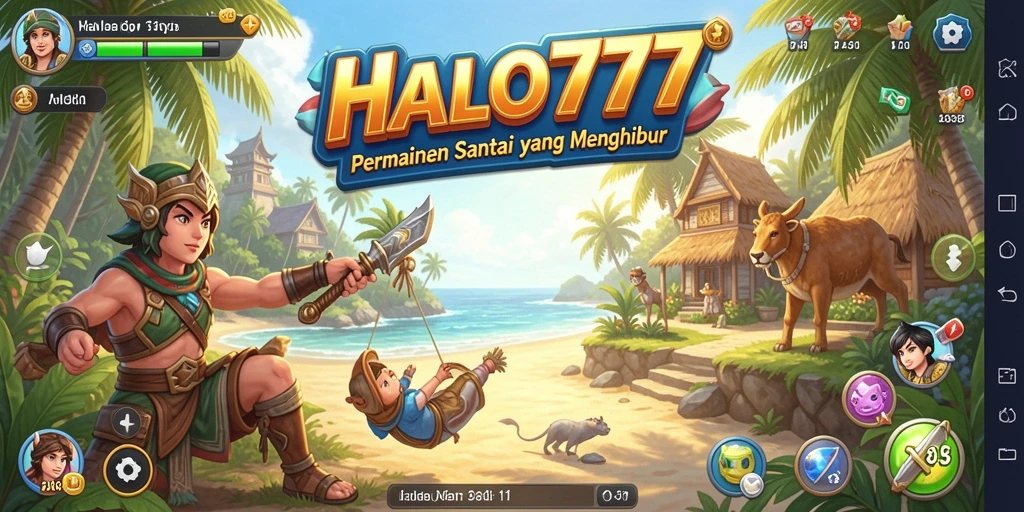 Tangkapan layar HALO777 menampilkan gameplay yang seru dan penuh warna.