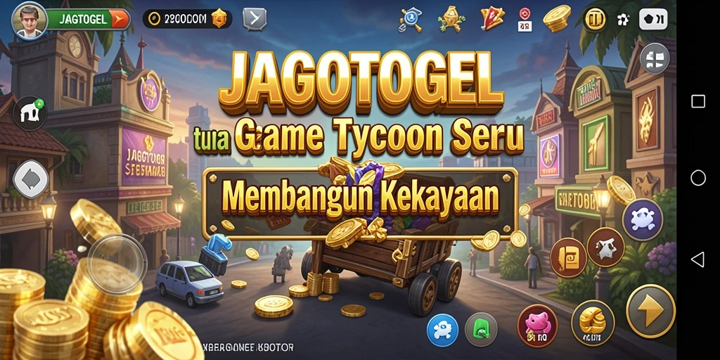Gameplay JAGOTOGEL menunjukkan pengelolaan bisnis yang seru.
