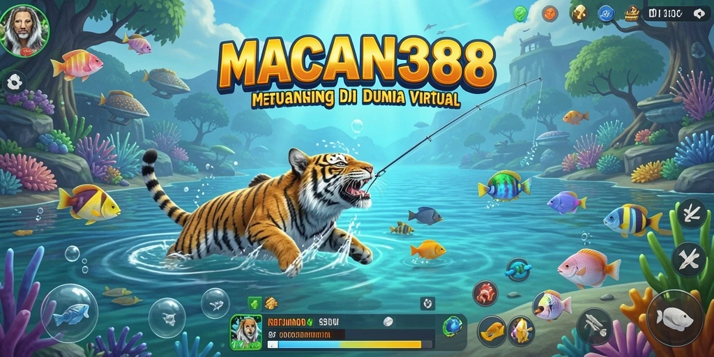 Tampilan gameplay memancing yang realistis dan menarik di MACAN388.