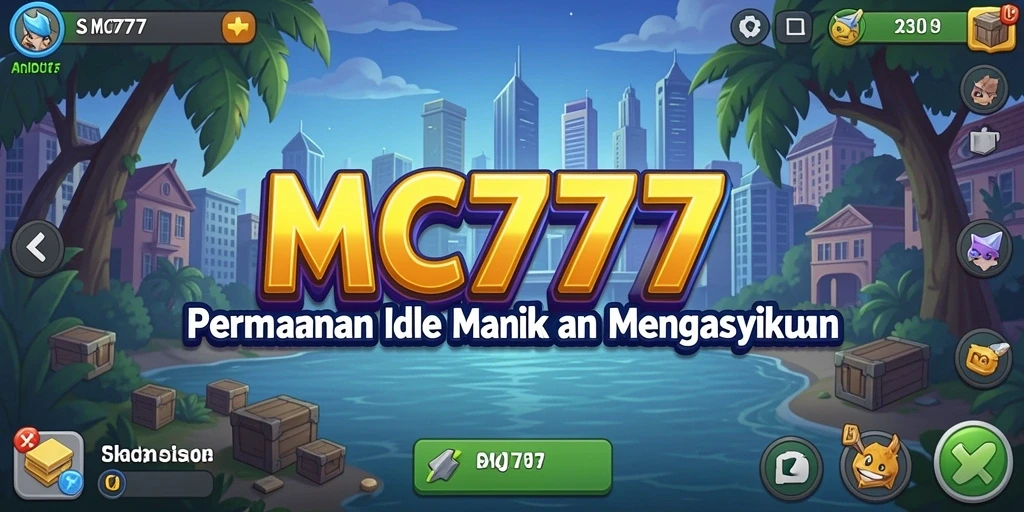 Screenshot utama MC777 menampilkan pengalaman gameplay Idle yang menarik.