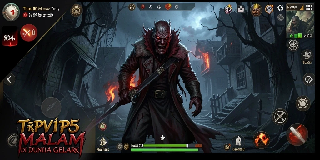 Screenshot RPVIP5 menampilkan suasana mencekam saat bertemu hantu.