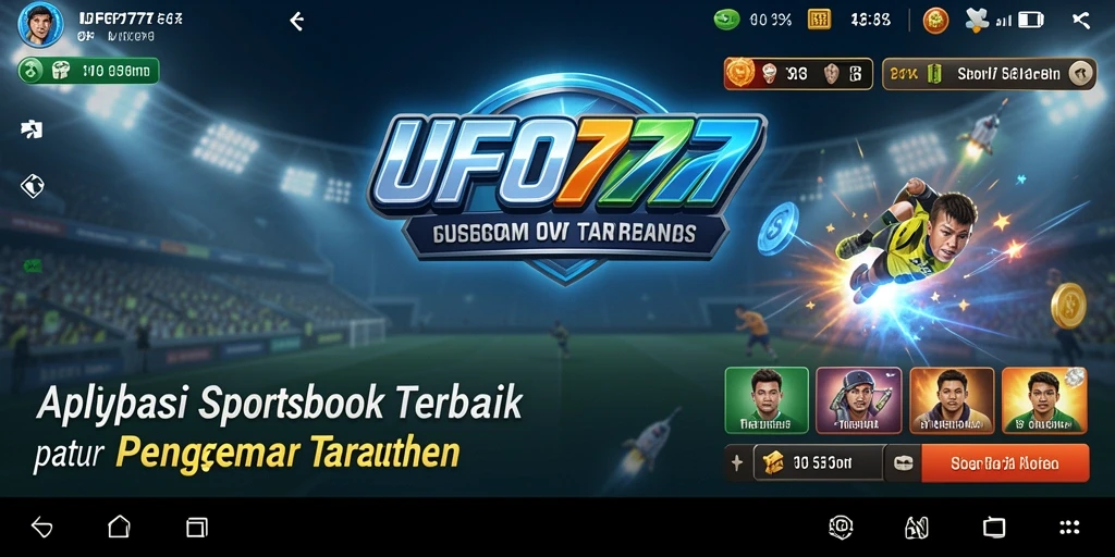 Screenshot menampilkan tampilan menarik dari permainan Sportsbook UFO777.